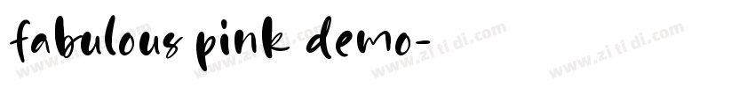 fabulous pink demo字体转换